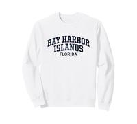 Bay Harbor Islands Florida Vintage Athletic Sports Design Sudadera