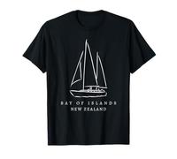 Bay of Islands Nueva Zelanda Souvenir Yachting Group Hombres Niños Camiseta
