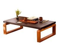 Bay Window Kung Fu Coffee Table Living Room Zen Tea Table Japanese Tatami Table Retro Meditation Low Table (Size : 60x40x30cm)