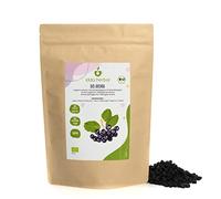 Bayas de Aronia Secas Orgánicas (1kg), Bayas de Aronia Enteras Sin Azúcar de Cultivo Orgánico, 100% Naturales y Puras, Snack de Frutas Listas para Comer, Veganas