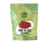Bayas de Goji Ecologicas - 400g. Bayas Goji Secadas al Sol sin Aditivos ni Azufre. Frutos Secos Ricos en Vitaminas Energéticos y Antioxidantes. Goji Berry.