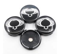BayDe 4 pcs Acrílico/ABS AntióXido Rueda Llantas-Tapas,para SsangYong 60mm Rueda Centro Centrales Tapas Prueba Polvo Impermeable Tapacubos