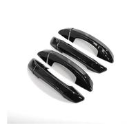 BAYDE Para VW Para Golf 6 Para MK6 2009-2013 Negro Brillante Fibra Carbono Cromo Cubierta Manija Puerta Coche Estilo Embellecedor Cuenco Ajuste cubierta