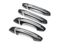 BAYDE Para VW Para GOLF 7 Para MK7 2013-2018 Fibra De Carbono Cromo Cubierta De Manija De Puerta De Coche Embellecedor Adhesivo Accesorios Ajuste cubierta