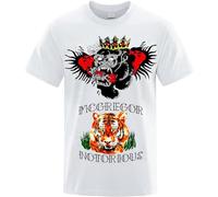 BaydogRVX Conor McGregor - Camiseta de manga corta para hombre, holgada, de gran tamaño, con estampado de terror y mono, de algodón, color blanco, blanco, L