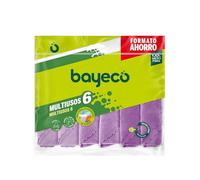 Bayeco - Bayetas Microfibra de limpieza - Multicolor - 30x30 cm - Pack 6 uds - Multiusos - Súper Absorbentes
