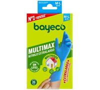 Bayeco Guantes Nitrilo Multimax Extralargo Talla M/L 20 uds