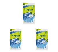 Bayeco - Guantes reutilizables Protect Antibacterias - Extra-protección para la limpieza de tu baño - Color Azul - Interior flocado para menor sudoración y mayor confort - 1 Par - Talla L