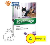 Bayer Advantage 4/8 /12/16/20 Pipetas 80MG X Gatos Y Conejos Más 4 KG