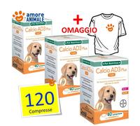 Bayer Calcio AD3 PLUS 40 / 80 / 120 Comprimidos Para Perros - Suplemento Mineral