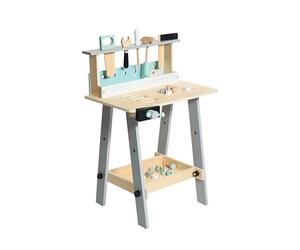 Bayer Chic 2000 278 30 - Banco de Trabajo Infantil de Madera con Herramientas y Accesorios