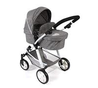 Bayer Chic 2000 568-76 Nele - Cochecito para muñecas de hasta 50 cm, Color Gris