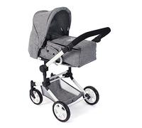 Bayer Chic 2000 587-76 Jara - Cochecito de muñecas 2 en 1 para niños de 4 a 8 años, Color Gris