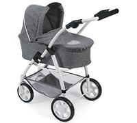 Bayer Chic 2000 637 76 Carrito Emotion All in, 3 en 1 de muñecas, Jeans Gris, de 3 a 6 años.