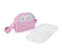 Bayer Chic 2000 853-53 Bayer Chic 2000 - Bolso Cambiador para muñecas, Bolsa de pañales, Accesorios para muñecas, Bolso de muñecas, Flores, Rosa