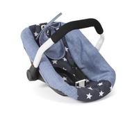 Bayer Chic 2000 - Asiento de Coche para muñecas de bebé, portamuñecas, Accesorios para muñecas, Asiento de Coche para muñecas, estrellato Azul Marino, 45 x 31 x 32 cm
