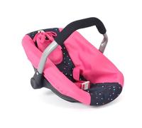 Bayer Chic 2000 - Asiento de coche para muñecas de bebé, portamuñecas, accesorios para muñecas, confeti, rosa, 708-84, 45 x 31 x 32 cm
