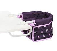 Bayer Chic 2000 - Asiento para Mesa de muñecas, Asiento de Mesa para muñecas, Muebles de muñecas, Accesorios para muñecas, Estrellas moradas