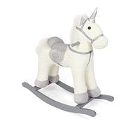 Bayer Chic 2000 - Balancín de Unicornio, Altura del sillín 46 cm, Columpio de Peluche, Color Beige-Gris