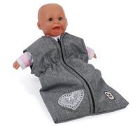 Bayer Chic 2000-Bebé Born Saco de Dormir 55 cm, Ropa, Accesorios para muñecas, Color Vaqueros Gris (792 76)
