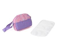 Bayer Chic 2000 - Bolso Cambiador para muñecas, Bolsa de pañales, Accesorios para muñecas, Bolso de muñecas, Bolso de muñecas, Corazones, Morado