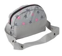 Bayer Chic 2000 - Bolso Cambiador para muñecas, Bolsa de pañales, Accesorios para muñecas, Bolso de muñecas, Bolso de muñecas, Estrellas,Gris