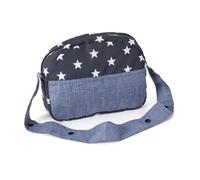 Bayer Chic 2000 - Bolso cambiador para muñecas, bolso cambiador de muñecas, accesorio para muñecas, bolso de muñecas, estrellas,azul marino, 853-51