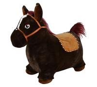 Bayer Chic 2000-Caballo Hinchable con Bomba de Aire, Color marrón Oscuro (401 40)