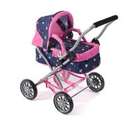Bayer Chic 2000 - Carrito de muñecas Smarty, pequeño Cochecito para niños a Partir de 2 años, Butterfly, Azul Marino, 555-33