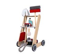 Bayer Chic 2000 - Carro de Limpieza para niños, Carro de Limpieza de Madera, Carrito Escoba con aspiradora y Accesorios