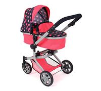 Bayer Chic 2000 - Cochecito de muñecas Mika, 2 en 1 para niños de 4 a 8 años, Corallo, 595-20, 73 x 41 x 82 cm
