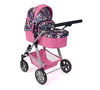 Bayer Chic 2000 - Cochecito de muñecas Nele, 2 en 1 para niños de 4 a 8 años, Unicornio, Rosa Marino, 568-43