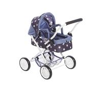 Bayer Chic 2000 - Cochecito de muñecas Smarty, pequeño Cochecito para niños a Partir de 2 años, Cochecito de Juguete, Estrella, Azul Marino