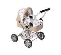 Bayer Chic 2000 - Cochecito de muñecas Smarty, pequeño Cochecito para niños a Partir de 2 años, Cochecito de Juguete, Oso, Beige