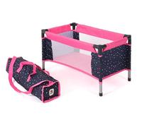 Cuna de viaje para muñecas BAYER CHIC 2000, rosa
