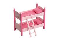 Bayer Chic 2000® Papilio - Cama Doble para muñecas con Escalera y Ropa de Cama, para muñecas de hasta 48 cm, Accesorios para muñecas de Madera