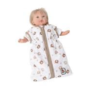 Bayer Chic 2000 - Saco de dormir para muñecas de bebé de hasta 55 cm, ropa de muñecas, accesorios para muñecas, ositos, beige, 792-63