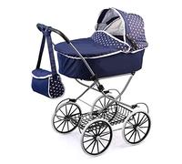Bayer-Cochecito de muñeca, Classic Deluxe, Color Azul, 89 x 70 x 42 cm (12151AA), 3 años a 7, 8 años