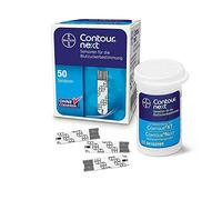 Bayer Contour® Next Sensors, tiras de prueba de glucosa en sangre, paquete de 50