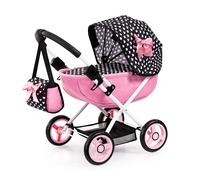 Bayer Design 12760AA Cochecito de muñecas Cosy, Plegable, Bolsa, Cesta integrada, Manta y Almohada