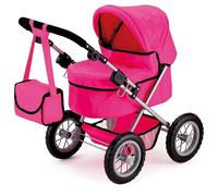 Bayer Design Cochecito para muñecas 13029Aa Trendy ajustable plegable Rosa