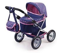 Bayer Design 13052Aa, Cochecito, Carro Muñecas Trendy, Combolsa, Plegable, Ajustable, Azul, Rosa, Color, 68 X 67 X 41 Cm