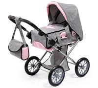 Bayer Design 13633AA Cochecito de muñecas City Star, Bolsa, Plegable, Ajustable, transformable