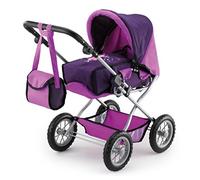 Bayer Design 15012Aa, Cochecito de Muñecas Combi Grande, Ajustable, Transformable, Plegable, Lila, Color