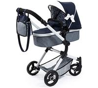 Bayer Design 18481AB Cochecito para muñecas Neo Vario, Carrito, Bolsa, Convertible, Plegable, Ajustable