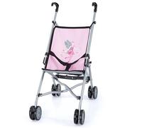 Bayer Design 30108AA sillita de paseo muñecas, plegable, cinturón de seguridad integrado, ruedas dobles