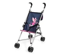 Bayer Design 30516AB Silla de Paseo para muñecas con Bolsa, Plegable, cinturón de Seguridad Integrado, Ruedas Dobles