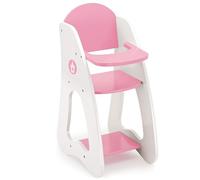 Bayer Design Design-50101AA 50101AA Trona Princess World, Muebles para muñecos, de Madera, con Bandeja integrada, Blanco, Rosa, Corona, Color, Klein
