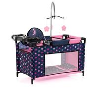 Bayer Design 62616AA Cama de muñecas, Almohada, Manta, Trona integrada, móvil, Accesorios para muñecas