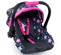 Bayer Design 67906Aa, Silla de Coche Easy Go, Accesorios, Asiento Para Bebé Muñecos, Negro, Rosado, Hada, Color Estampado